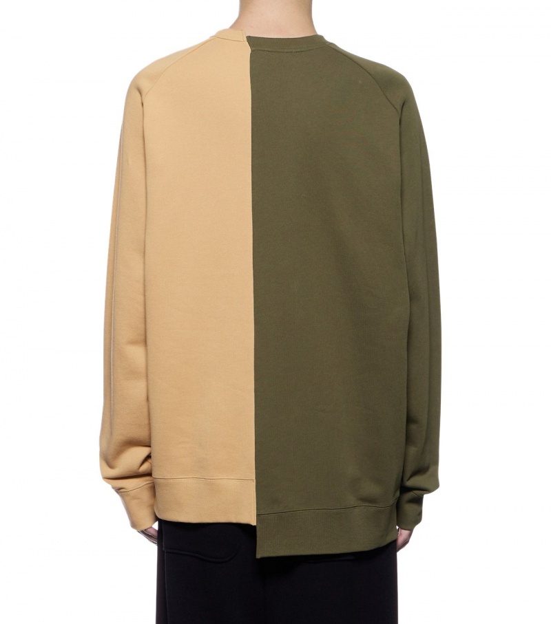 Khaki / Beige Onitsuka Tiger Sweat Tops | 84756-PRTG