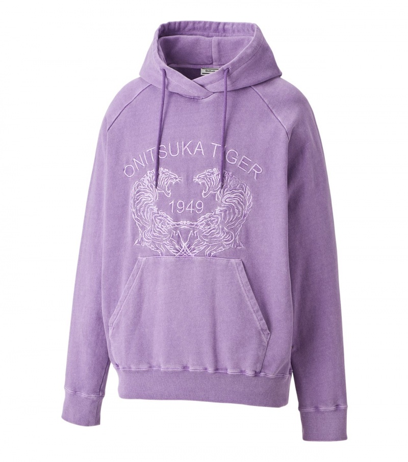 Lavender Onitsuka Tiger Sweat Hoodie | 07934-VNWC