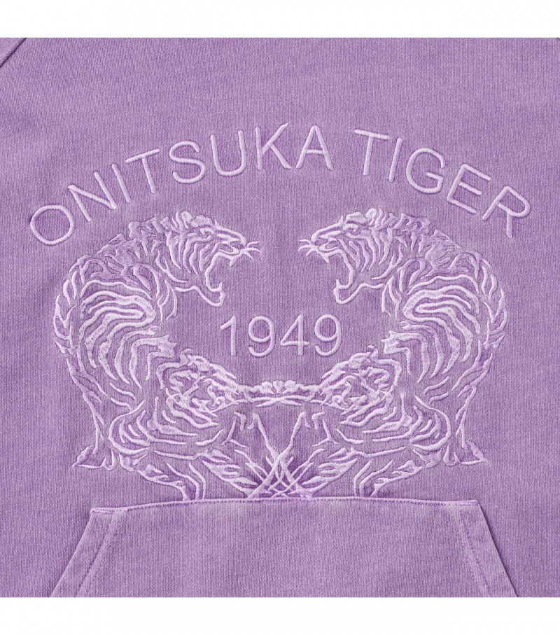 Lavender Onitsuka Tiger Sweat Hoodie | 07934-VNWC