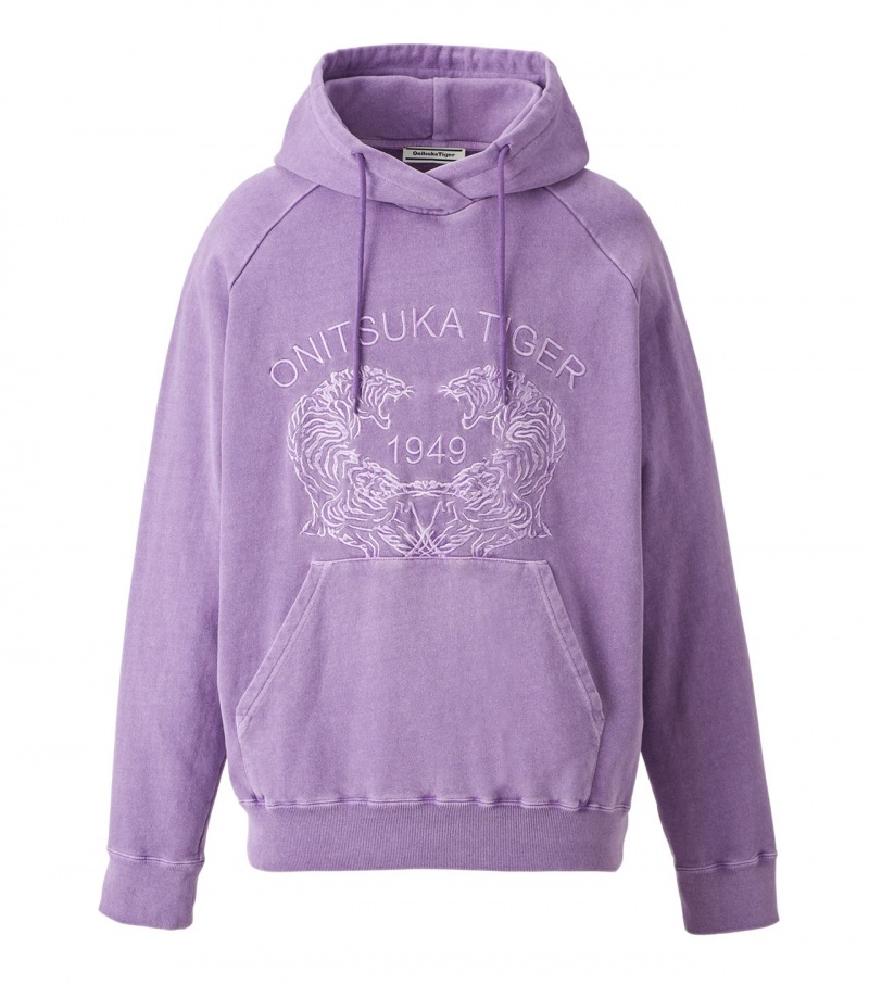 Lavender Onitsuka Tiger Sweat Hoodie | 90134-VASY