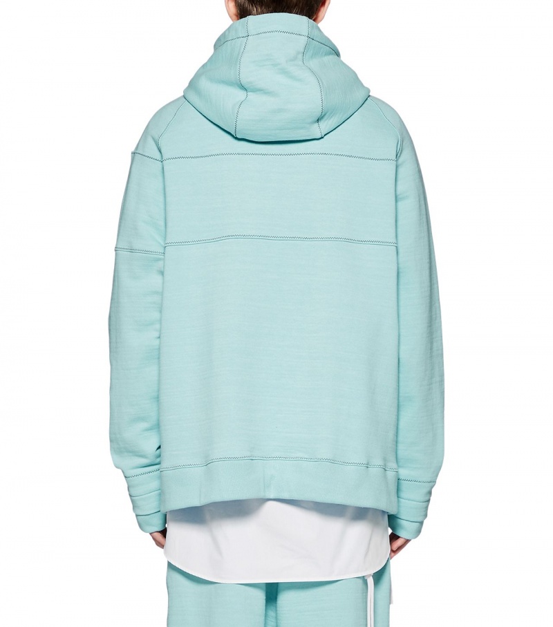 Light Blue Onitsuka Tiger Hoodie | 17023-ZUCO