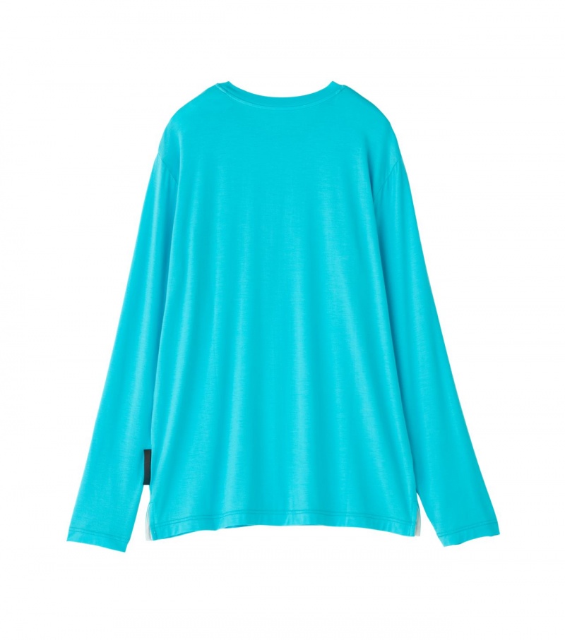 Light Blue Onitsuka Tiger Sweatshirts | 67194-YDAG