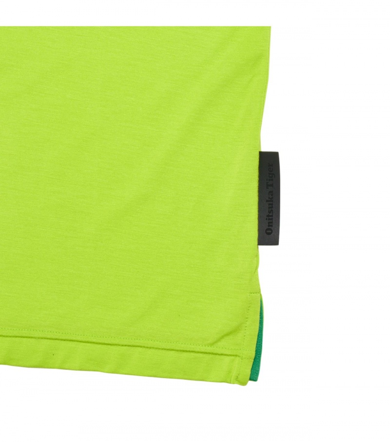 Light Green Onitsuka Tiger T Shirts | 32816-FIPB