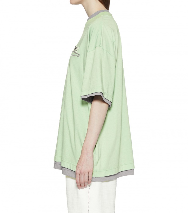 Light Green / Grey Onitsuka Tiger Ss Tops | 78960-OSDV