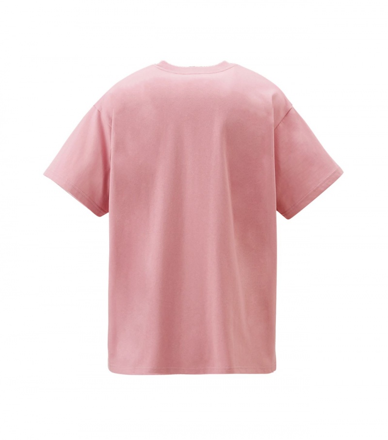 Light Pink Onitsuka Tiger Graphic T Shirts | 83027-XIUO