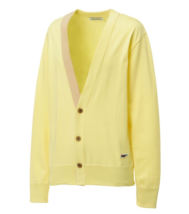 Light Yellow Onitsuka Tiger Cardigan | 36718-SNUH