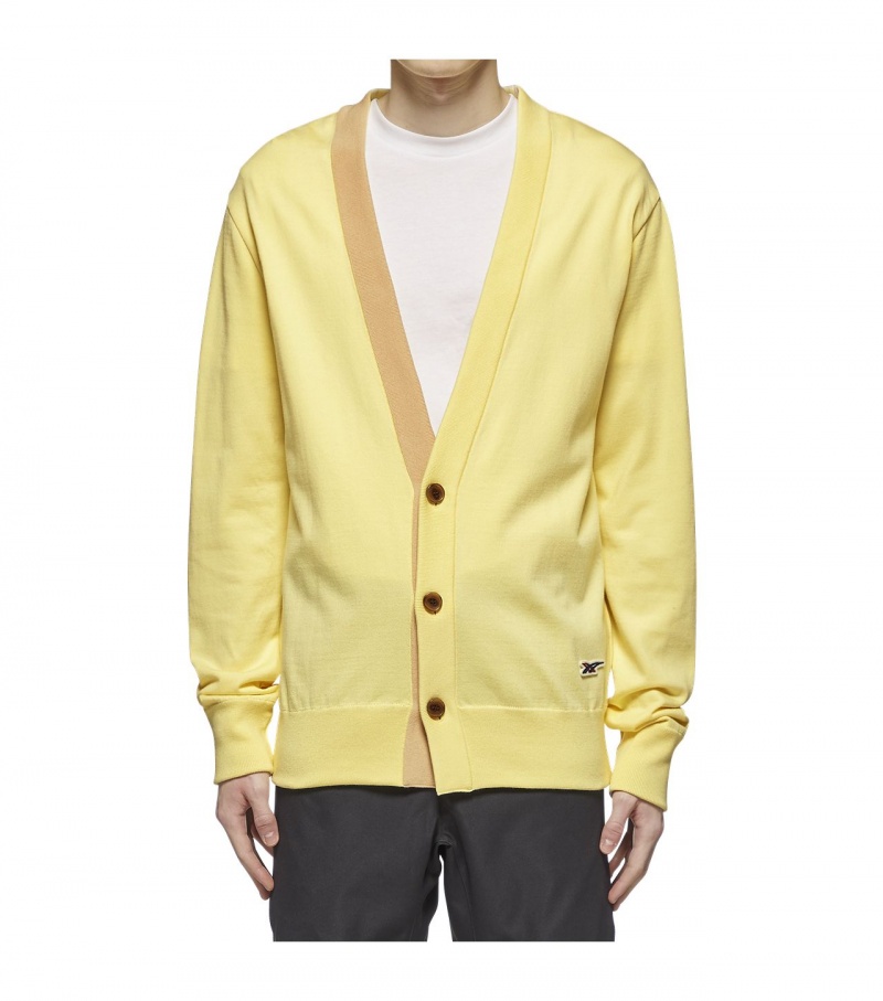 Light Yellow Onitsuka Tiger Cardigan | 36718-SNUH