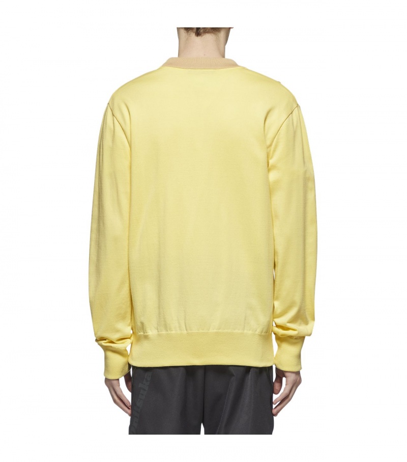 Light Yellow Onitsuka Tiger Cardigan | 96320-OGJL