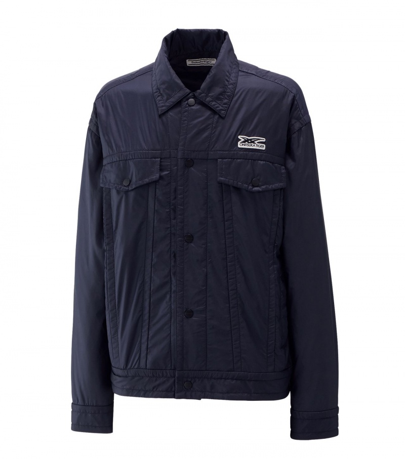 Navy Onitsuka Tiger Jackets | 61480-YFSH