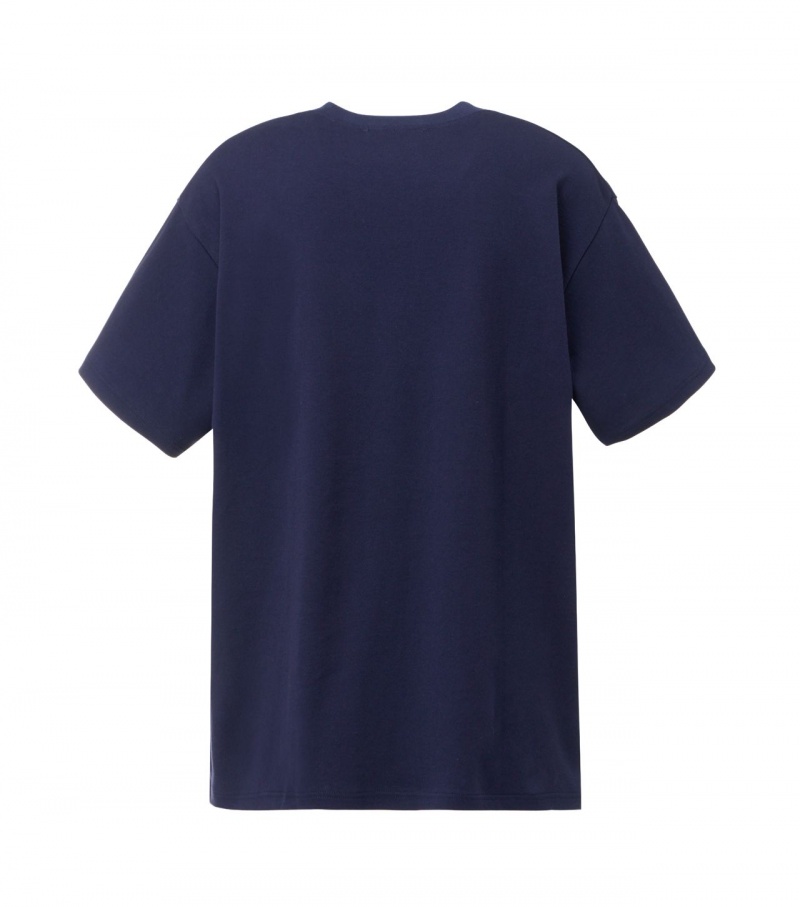 Navy Onitsuka Tiger T Shirts | 36417-YRHX