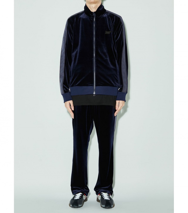 Navy Onitsuka Tiger Track Tops | 06518-BSQP