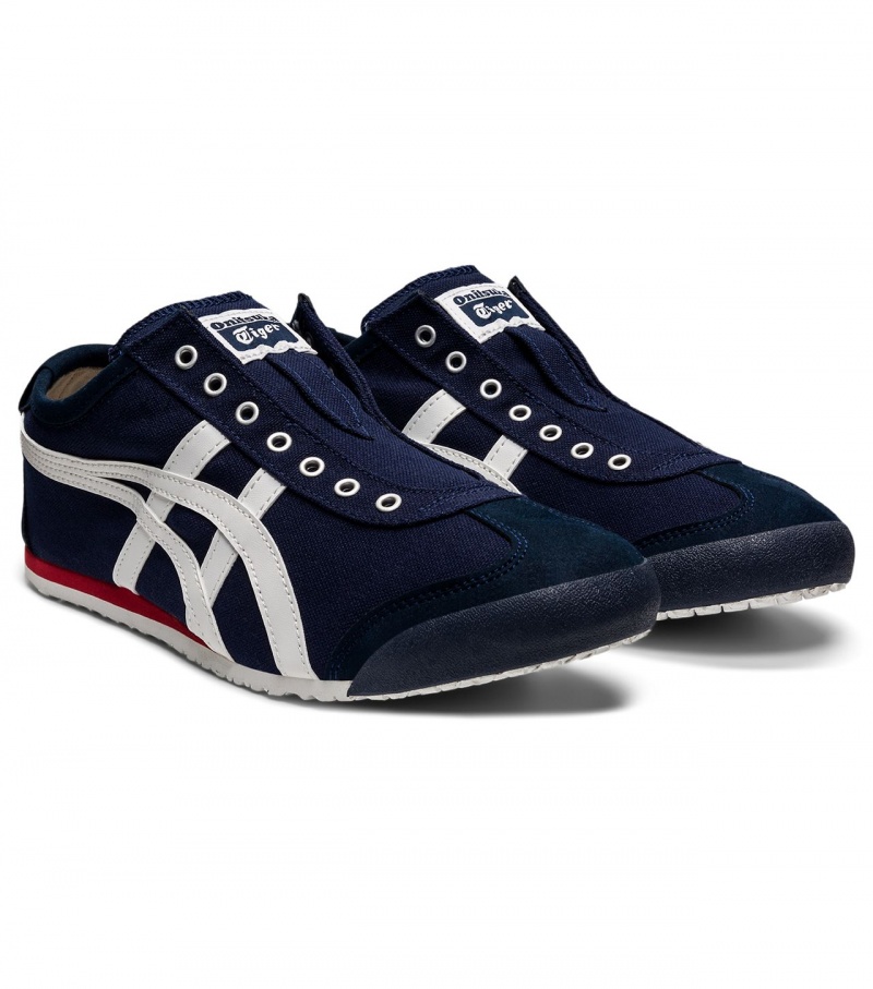 Navy / White Onitsuka Tiger Mexico 66 Slip-On | 75234-QPMY