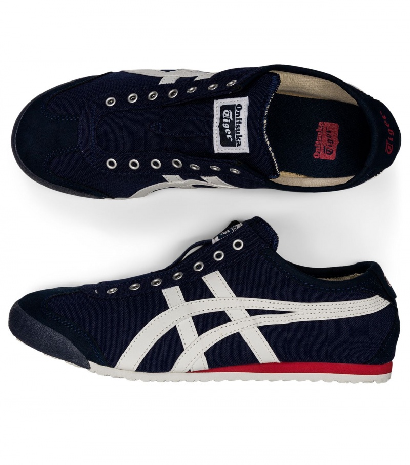 Navy / White Onitsuka Tiger Mexico 66 Slip-On | 75234-QPMY