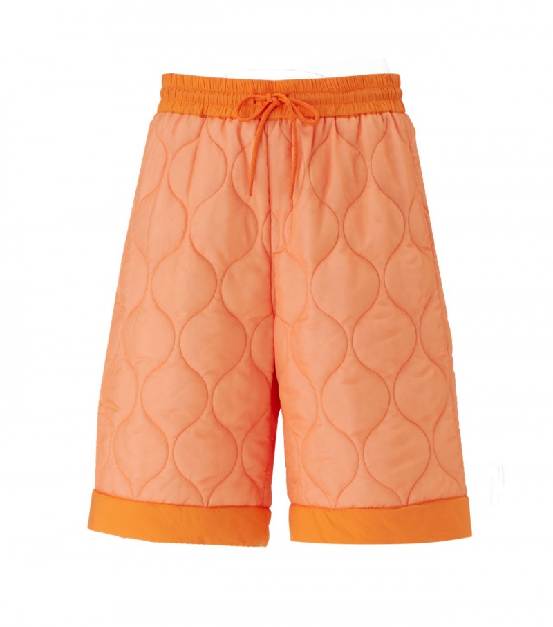 Orange Onitsuka Tiger Padded Shorts | 74601-SPZJ