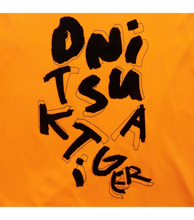 Orange Onitsuka Tiger T Shirts | 04917-QOKB