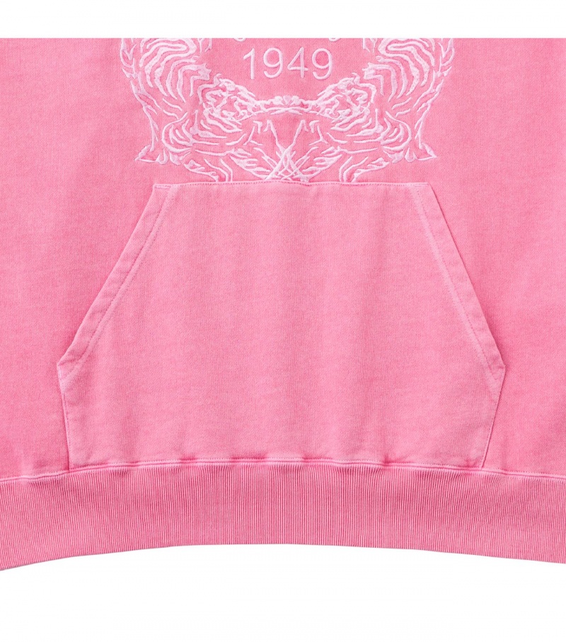 Pink Onitsuka Tiger Sweat Hoodie | 28176-YEKJ