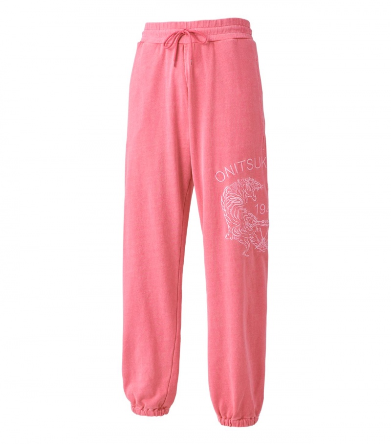 Pink Onitsuka Tiger Sweat Pants | 39471-LVZK