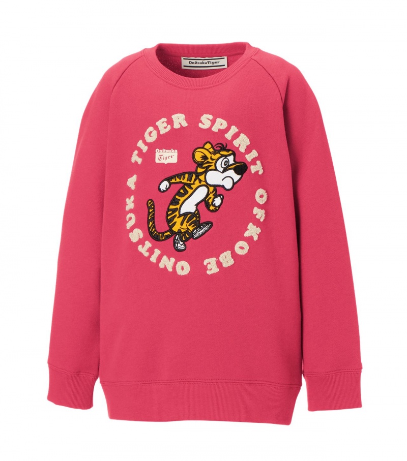 Pink Onitsuka Tiger Sweat Tops | 97540-IFEQ