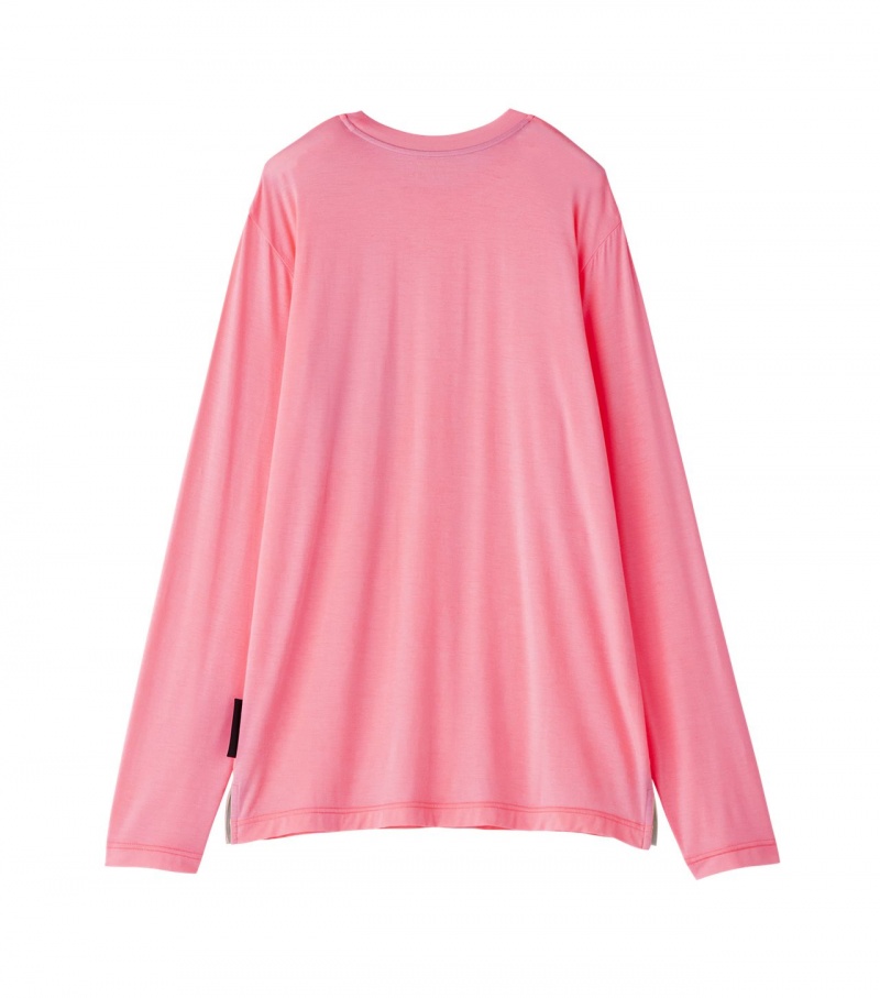 Pink Onitsuka Tiger Sweatshirts | 14276-FNDQ