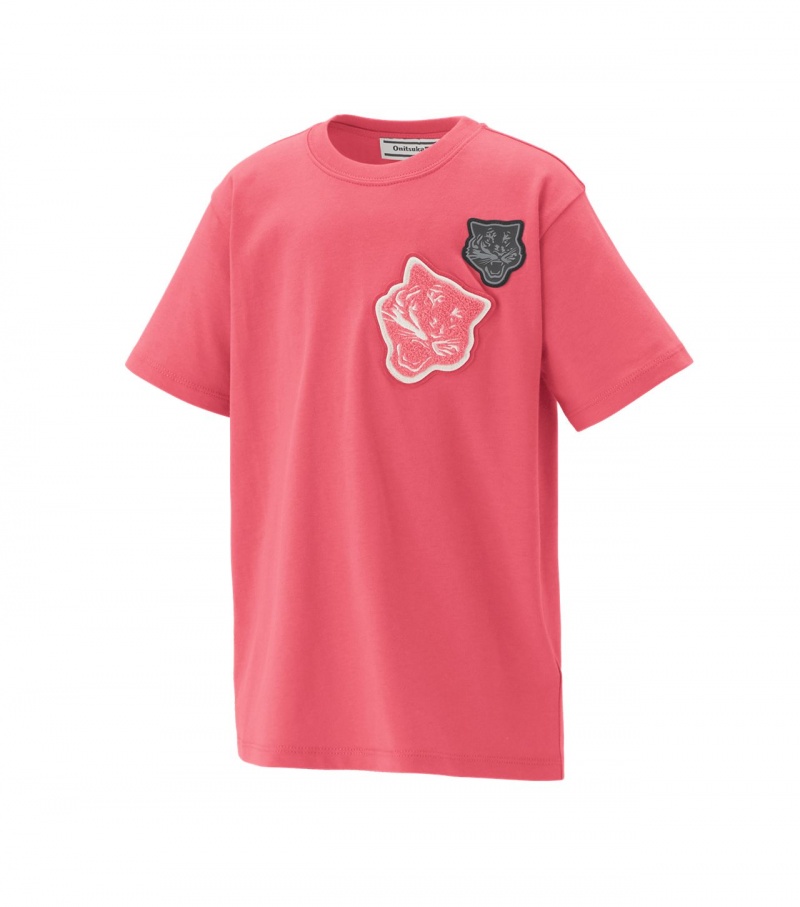 Pink Onitsuka Tiger T Shirts | 24617-UKEQ