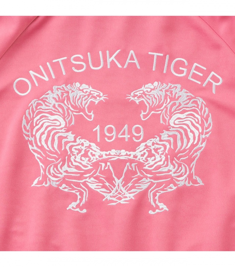 Pink Onitsuka Tiger Track Tops | 09514-XYUQ