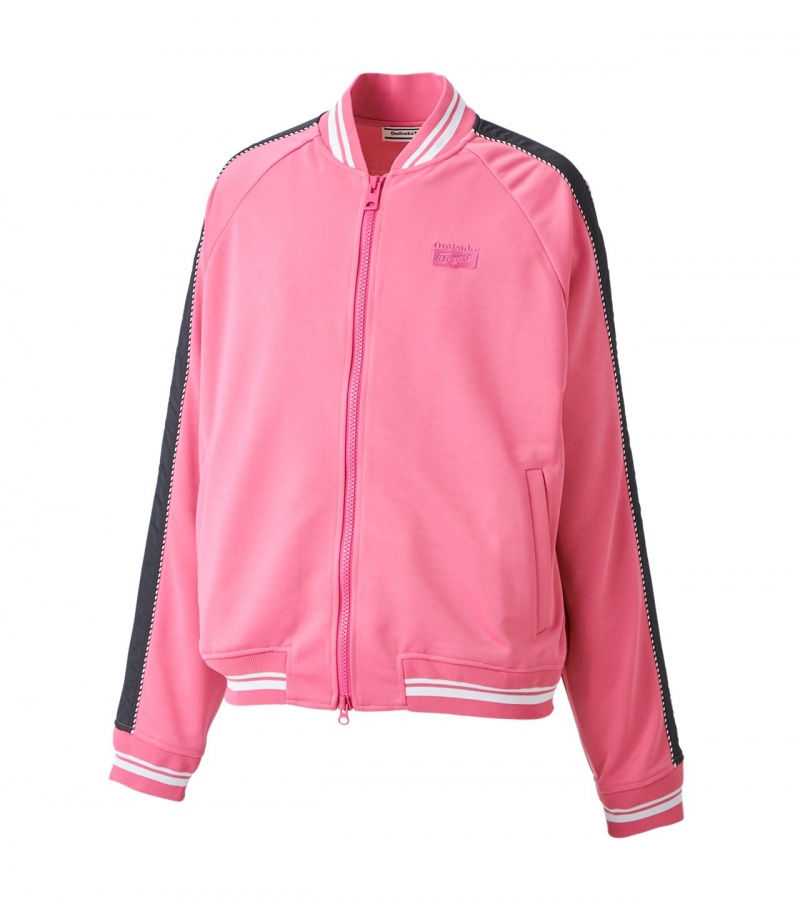 Pink Onitsuka Tiger Track Tops | 40293-YQEI