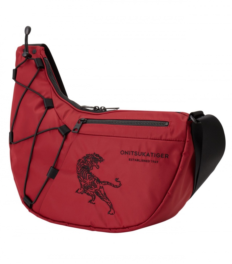 Red Onitsuka Tiger Messenger Bag | 28361-ZRAB