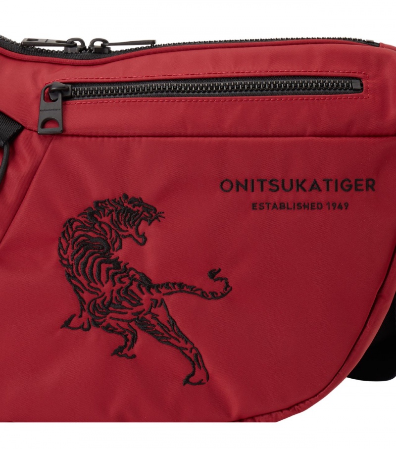 Red Onitsuka Tiger Messenger Bag | 94562-ZNQB