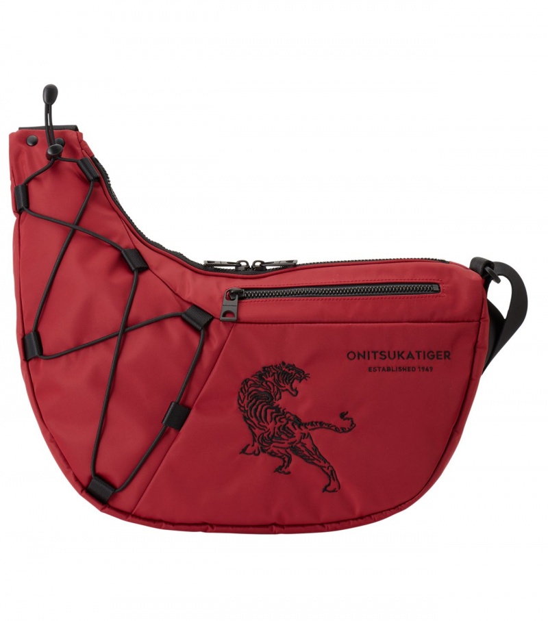 Red Onitsuka Tiger Messenger Bag | 94562-ZNQB