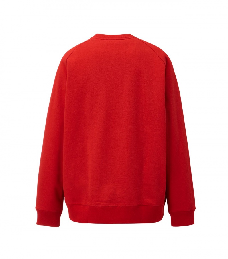 Red Onitsuka Tiger Sweat Tops | 10569-OYSR