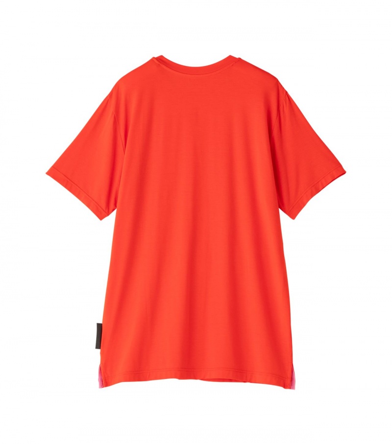 Red Onitsuka Tiger T Shirts | 17345-YQDL