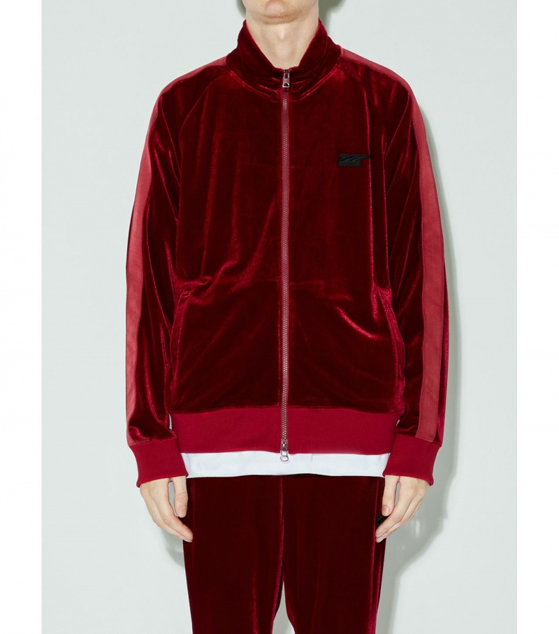 Red Onitsuka Tiger Track Tops | 07528-QWEY