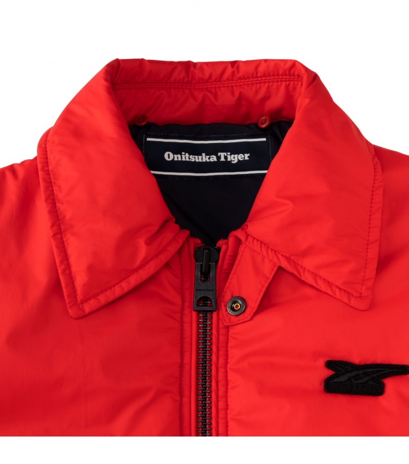 Red Onitsuka Tiger Ws Blouson Jackets | 41785-YZHA