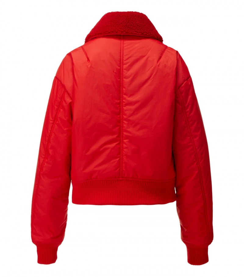 Red Onitsuka Tiger Ws Blouson Jackets | 71458-URBM