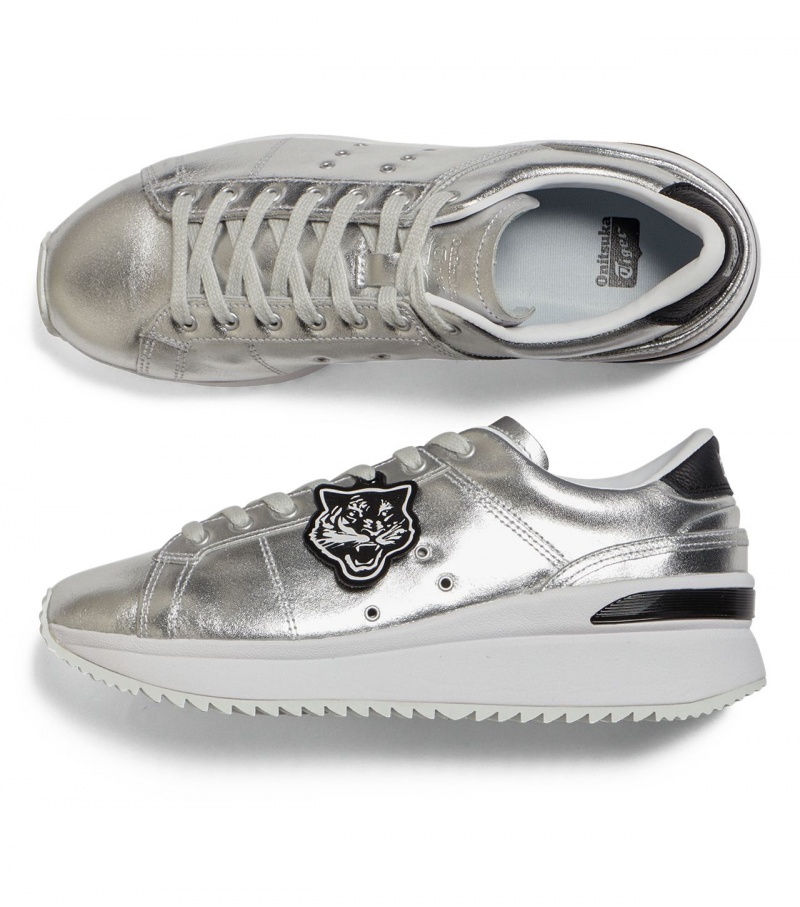 Silver Onitsuka Tiger Lawnship Pf | 72389-DMYV