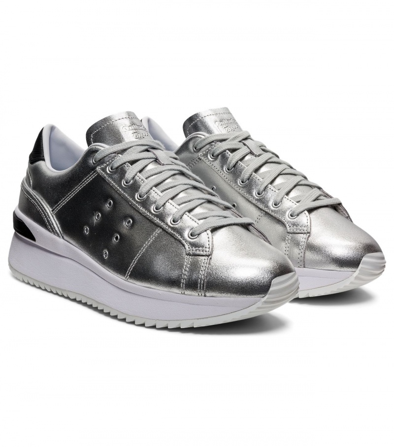 Silver Onitsuka Tiger Lawnship Pf | 72389-DMYV