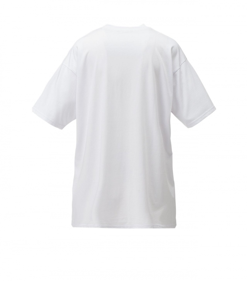 White Onitsuka Tiger Graphic T Shirts | 09573-ZNVY