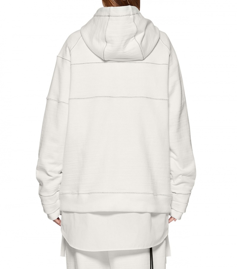 White Onitsuka Tiger Hoodie | 26397-YIWR