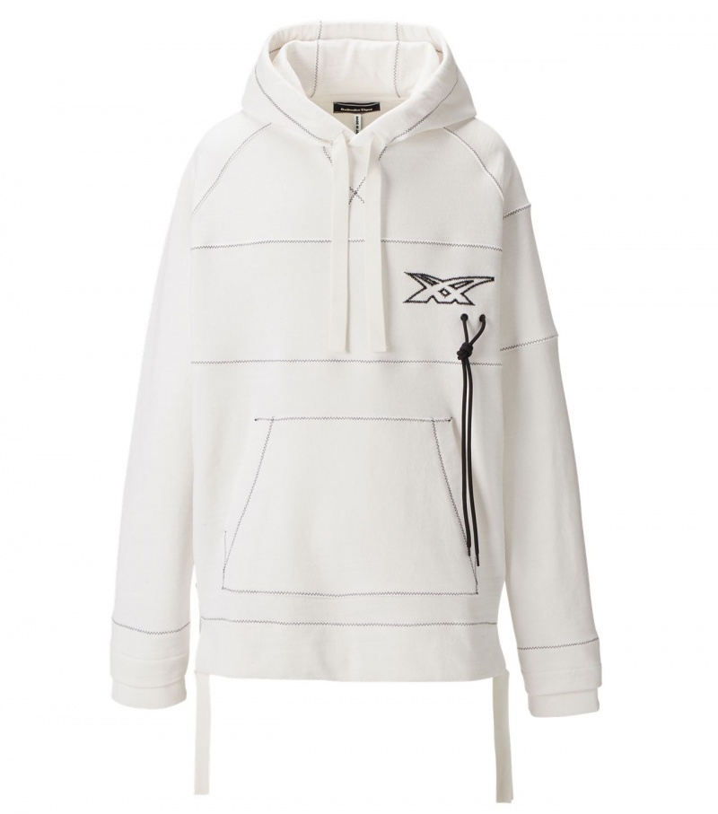 White Onitsuka Tiger Hoodie | 26397-YIWR