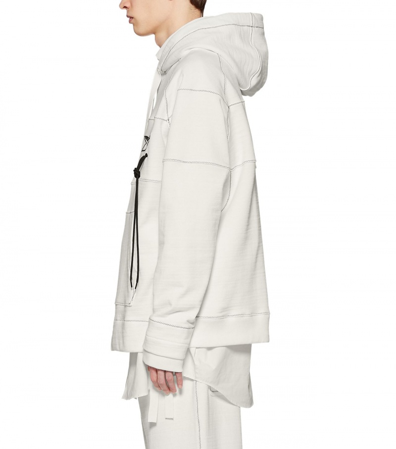 White Onitsuka Tiger Hoodie | 29518-LRKZ