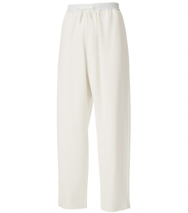 White Onitsuka Tiger Knit Pants | 86024-SXDY