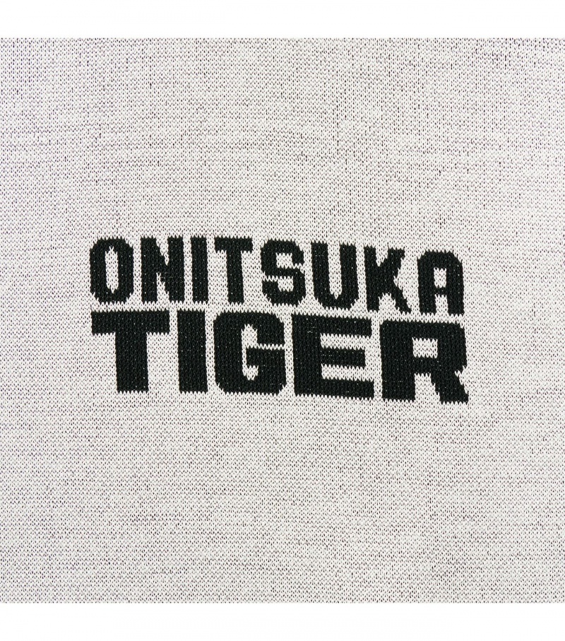 White Onitsuka Tiger Knit Tops | 05423-REWA