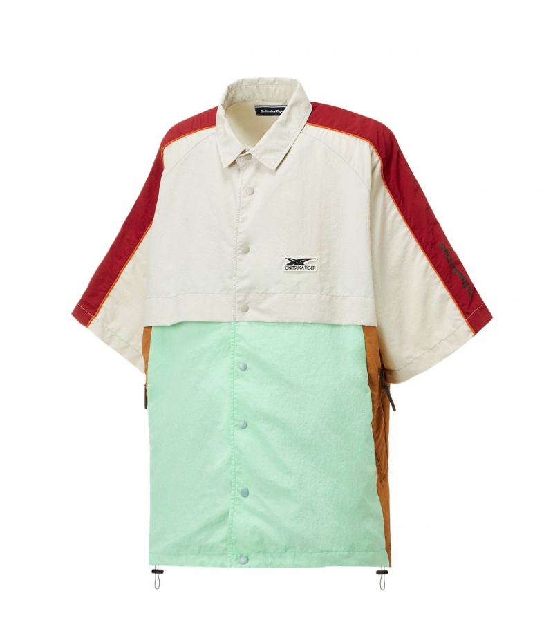 White Onitsuka Tiger Shirts | 31460-UABG