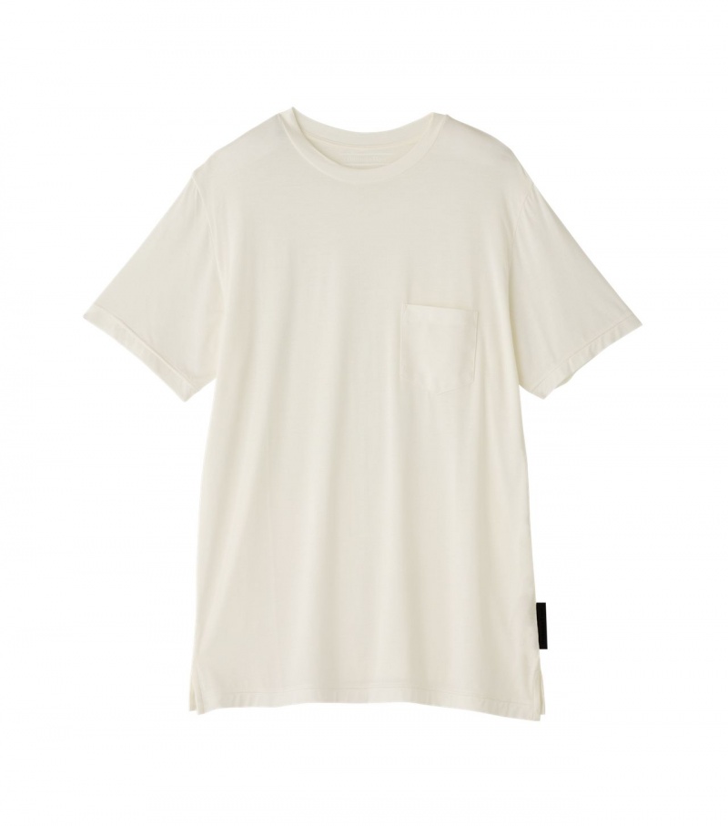 White Onitsuka Tiger T Shirts | 01384-KMWY