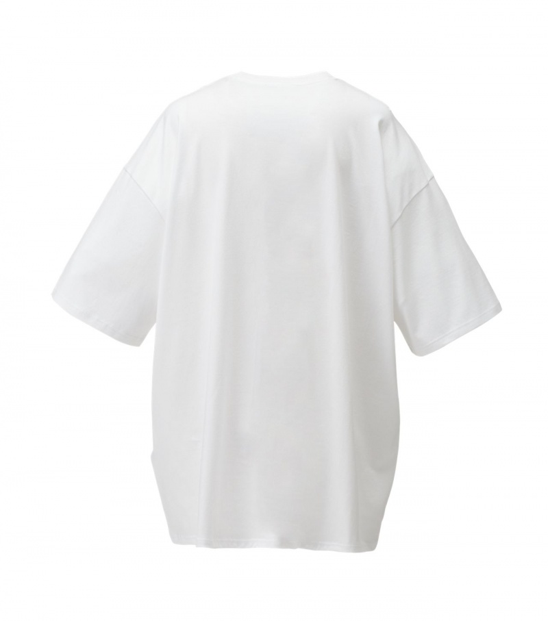 White Onitsuka Tiger T Shirts | 20913-HELA