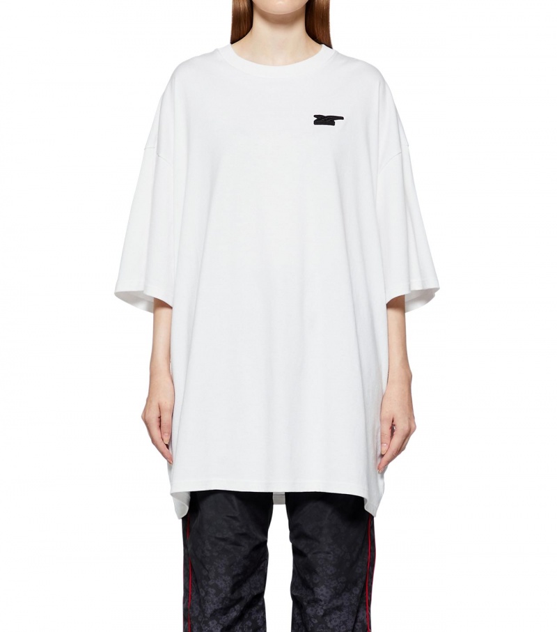 White Onitsuka Tiger T Shirts | 20913-HELA