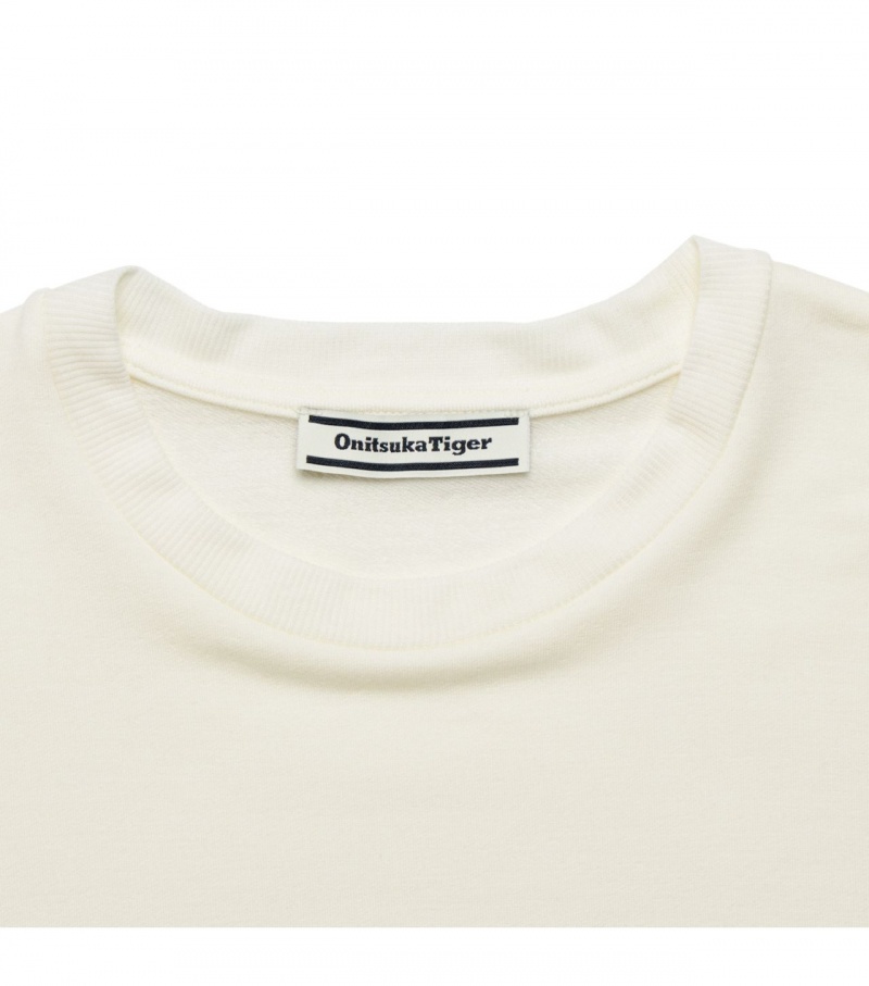 White Onitsuka Tiger T Shirts | 30429-AKFO