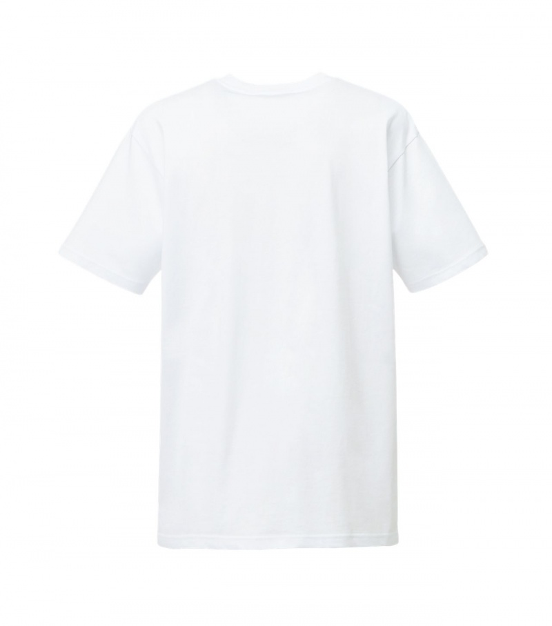 White Onitsuka Tiger T Shirts | 40875-ICFQ