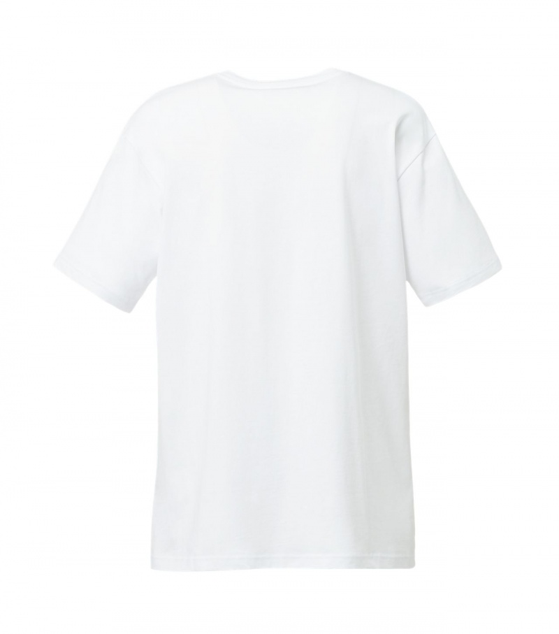 White Onitsuka Tiger T Shirts | 45021-ICJV