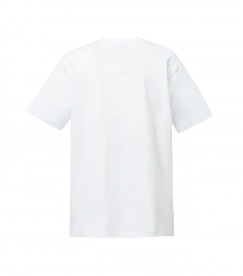 White Onitsuka Tiger T Shirts | 64879-QKNE